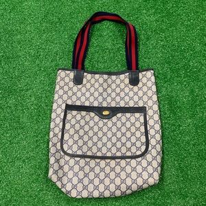 Vintage Gucci Tote Bag Supreme Monogram